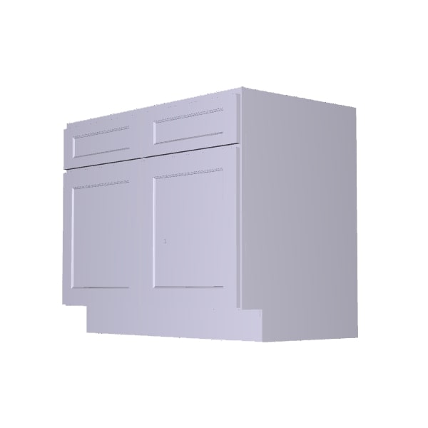Double Door Sink With Center Stile Base Cabinet