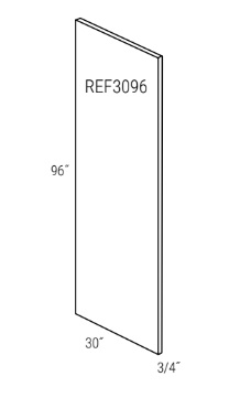 Radnor Slab Refrigerator End Panel 3/4″ x 30″ x 96″
